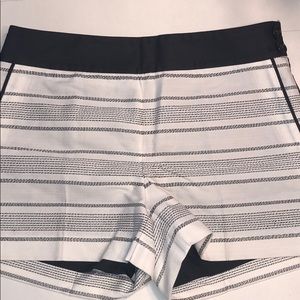 Loft Black and White Shorts